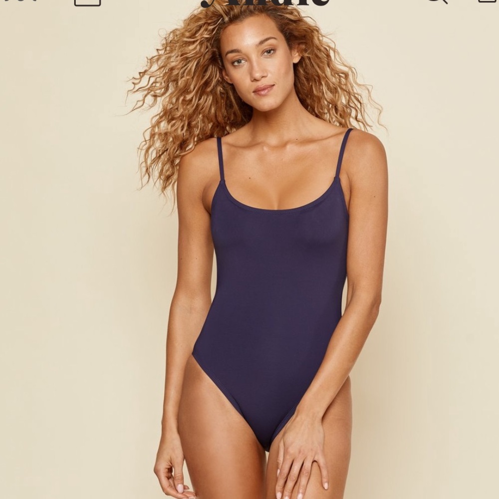 NEW Andie Amalfi One Piece Navy Swimsuit small